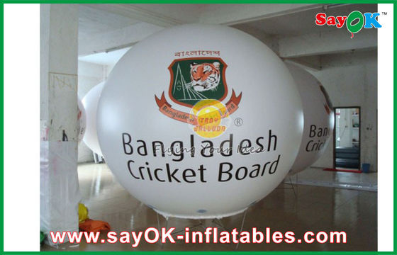 White PVC Advertising Helium Balloon 6M Inflatable For Outdoor Show Event