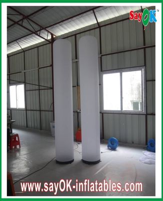 1.5m Dia Inflatable Lighting Decoration Led Pillar 190T Oxford Cloth For Event