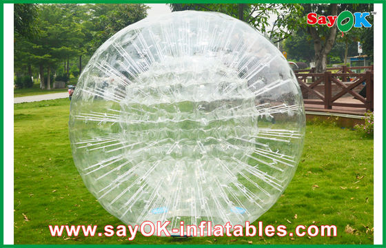 inflatable beach games Clear Durable Inflatable Zorb Ball For Entertainment 1.0mm PVC