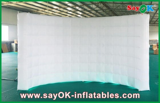 Party Decoration Inflatable Wall Led Lights White Inflatable Wall Inflatable Backdrop For Wedding Decoration