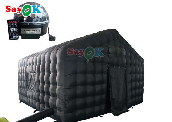 Custom Black Large 20ft Inflatable Air Tent Portable Party LED Lighting Inflatable Nightclub