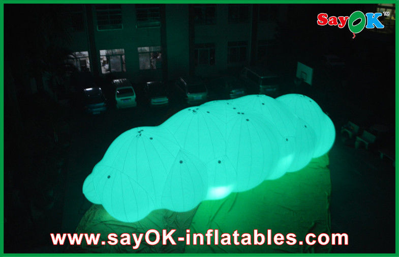 0.18mm PVC Inflatable Helium Cloud Balloon Float In the Air With LED Light