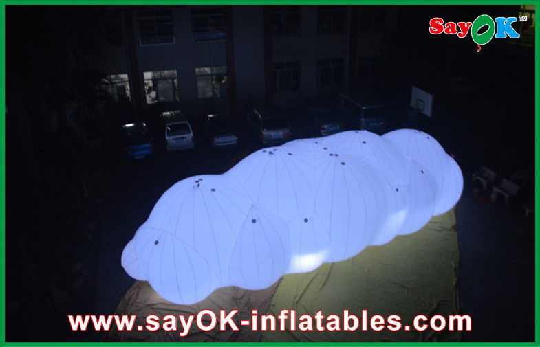 0.18mm PVC Inflatable Helium Cloud Balloon Float In the Air With LED Light