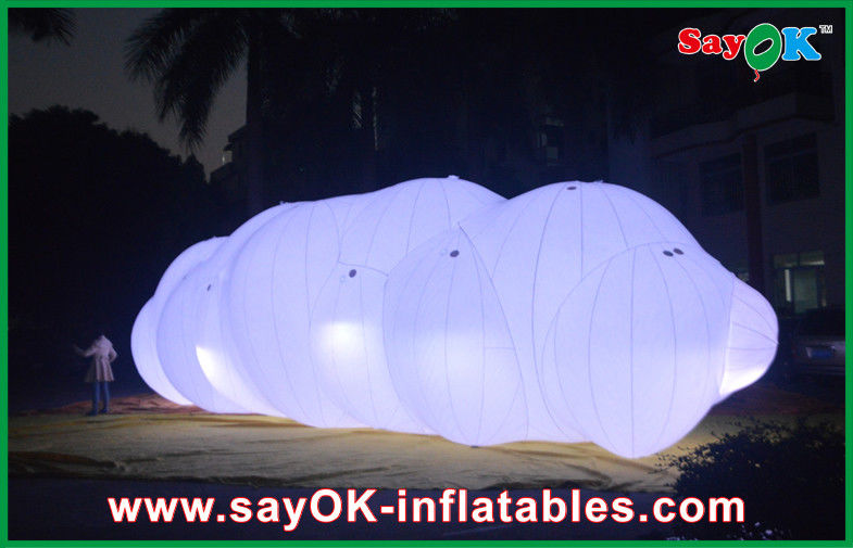 0.18mm PVC Inflatable Helium Cloud Balloon Float In the Air With LED Light
