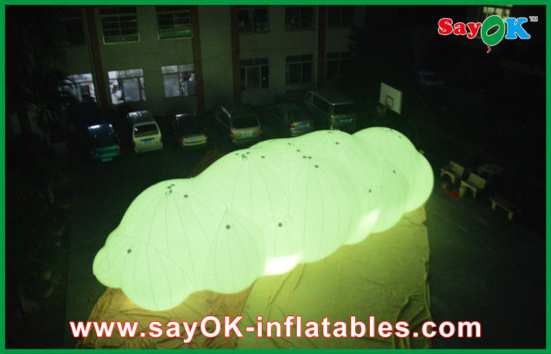 0.18mm PVC Inflatable Helium Cloud Balloon Float In the Air With LED Light