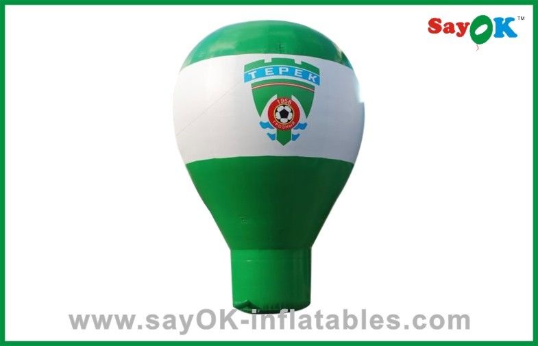 White And Green Large Inflatable Balloon , Inflatable Advertising balloon