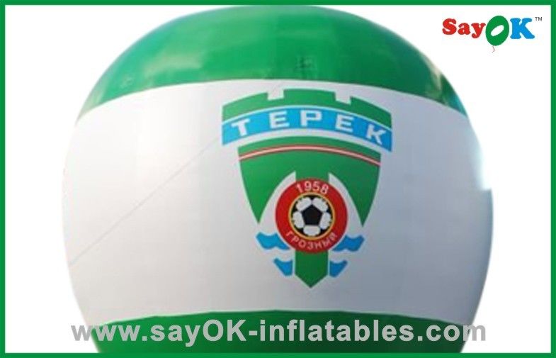 White And Green Large Inflatable Balloon , Inflatable Advertising balloon