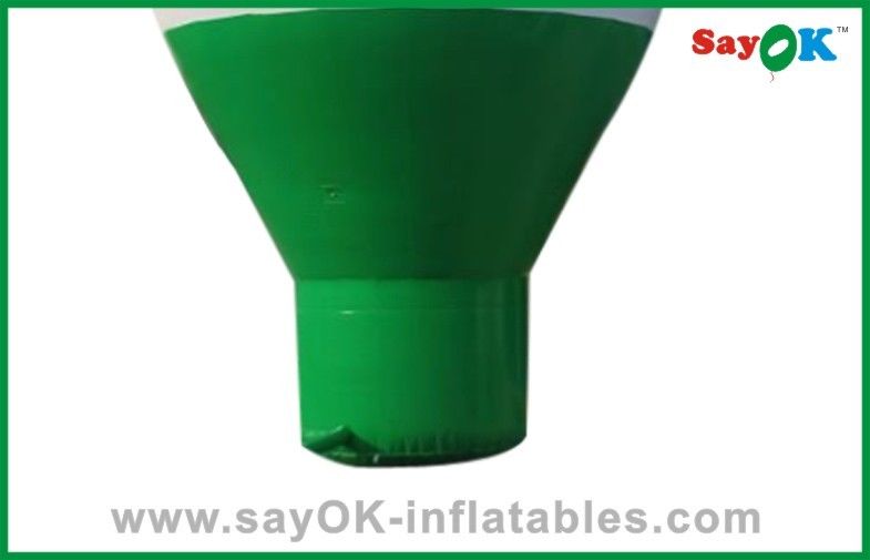 White And Green Large Inflatable Balloon , Inflatable Advertising balloon