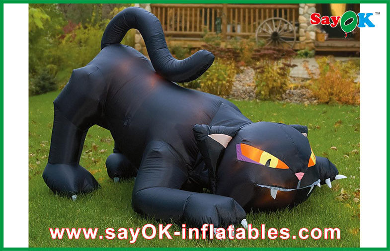 Customized Inflatable Holiday Decorations Airblown Inflatable Black Cat