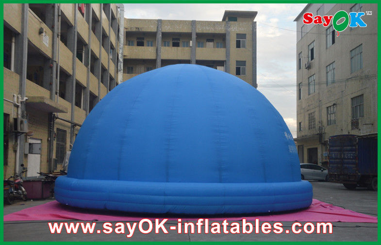 Blue Inflatable Planetarium Astronomy Teaching Tent 3.2M For 360-degree Watching