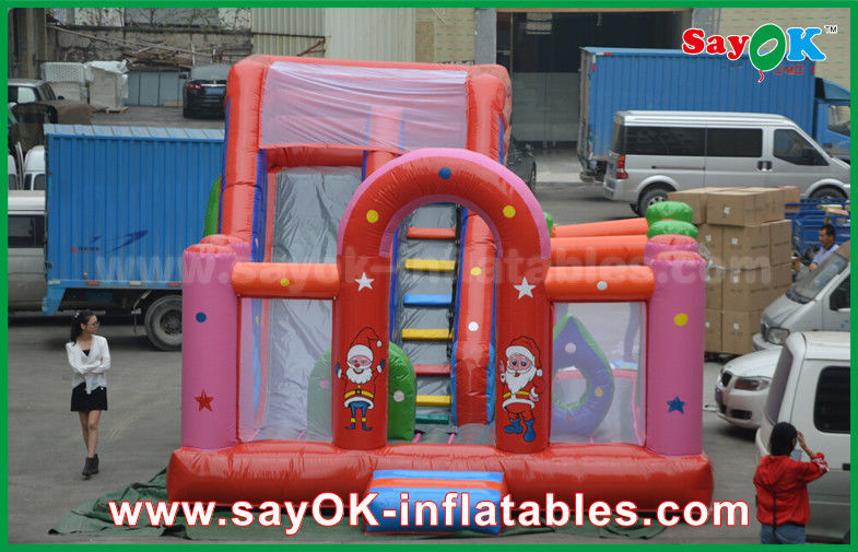 Red PVC Inflatable Bounce Waterproof Blast Zone Magic Inflatable Bouncy Castle