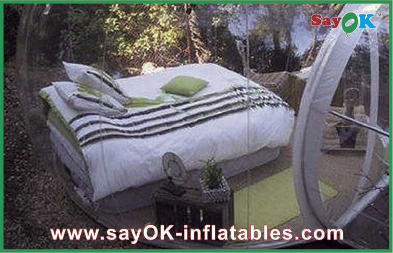 Transparent PVC Inflatable Transparent Dome Tent , Inflatable Tent Bubble