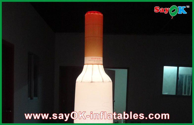 Commercial Advertusing Inflatable Wine Bottle Decoration With LED Lighting