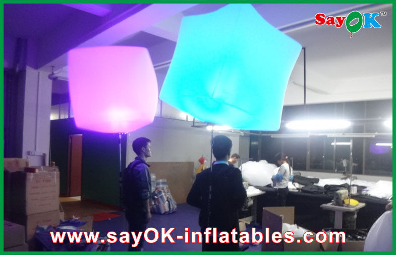 Advertising LED Inflatable Backpack Ball With Logo Printing