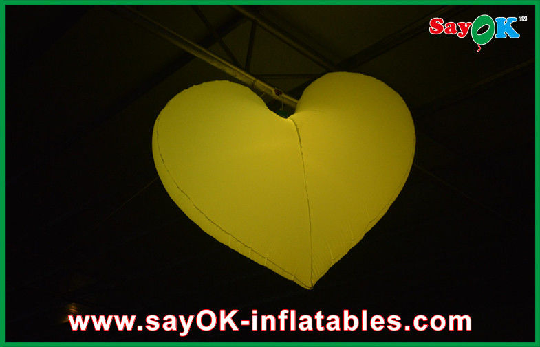 Indoor Wedding Inflatable Lighting Decoration Led Inflatable Heart