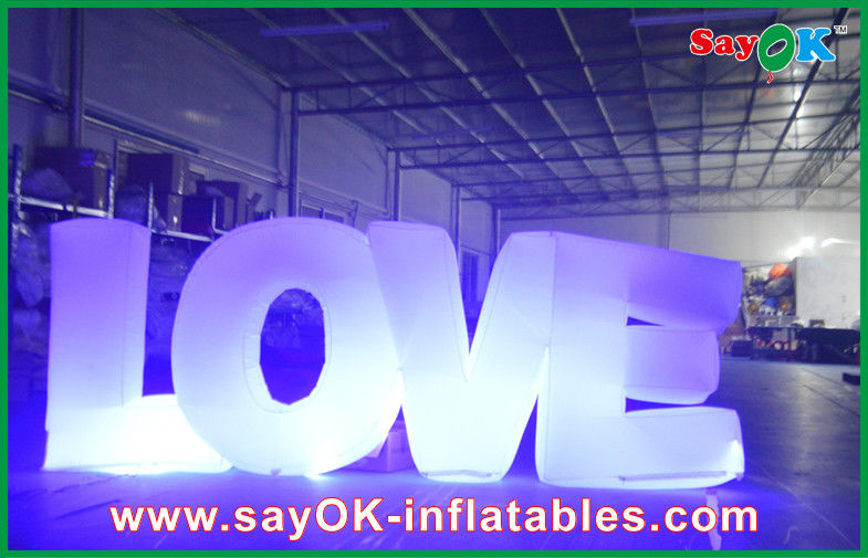 Love Lighting Yard Inflatables Outdoor Decorations Nylon Cloth