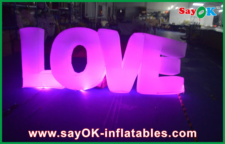 Love Lighting Yard Inflatables Outdoor Decorations Nylon Cloth