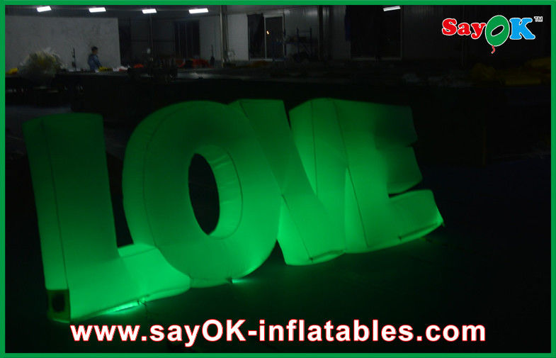 Love Lighting Yard Inflatables Outdoor Decorations Nylon Cloth