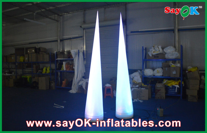 2m Inflatable Light Decoration Ice Cream Cone With Led Light