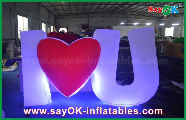 Special  Design Giant Outdoor Inflatable Led Letter / Number with Remote Controller