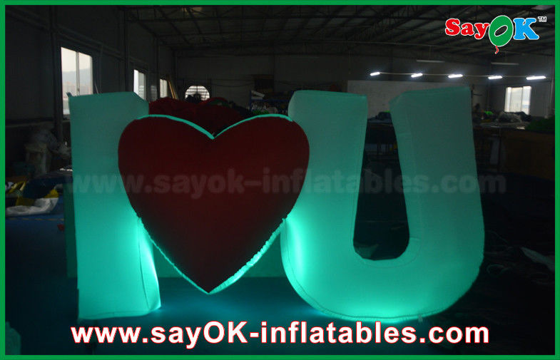 Special  Design Giant Outdoor Inflatable Led Letter / Number with Remote Controller