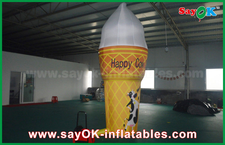 3m Height Full Print Customized Inflatable Ice Cream For Advertising
