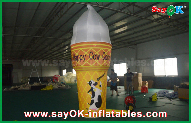 3m Height Full Print Customized Inflatable Ice Cream For Advertising