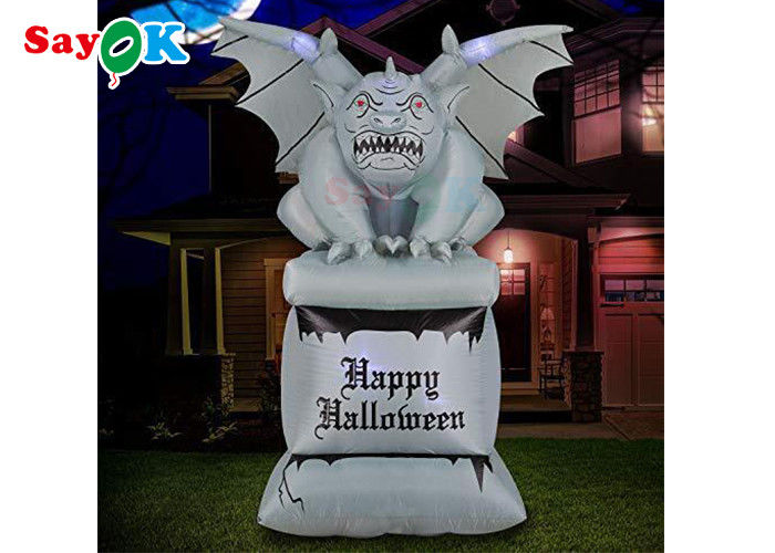 4m Inflatable Gargoyle Funny LED Halloween Courtyard Decoration