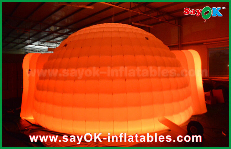 Inflatable Tent Dome Igloo Color Changed Lighting Round Inflatable Dome Tent With Oxfor Cloth Material