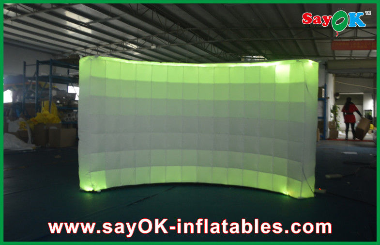 Inflatable Photo Studio 12 Led Air Light Inflatable Wall Digital Printing Remote Control 3x1.5x2 M