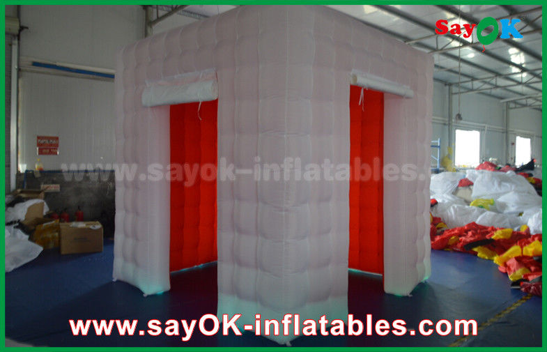 Inflatable Photo Studio LED Lighting Inflatable Photo Booth With 2 Doors / Inflatable Tent
