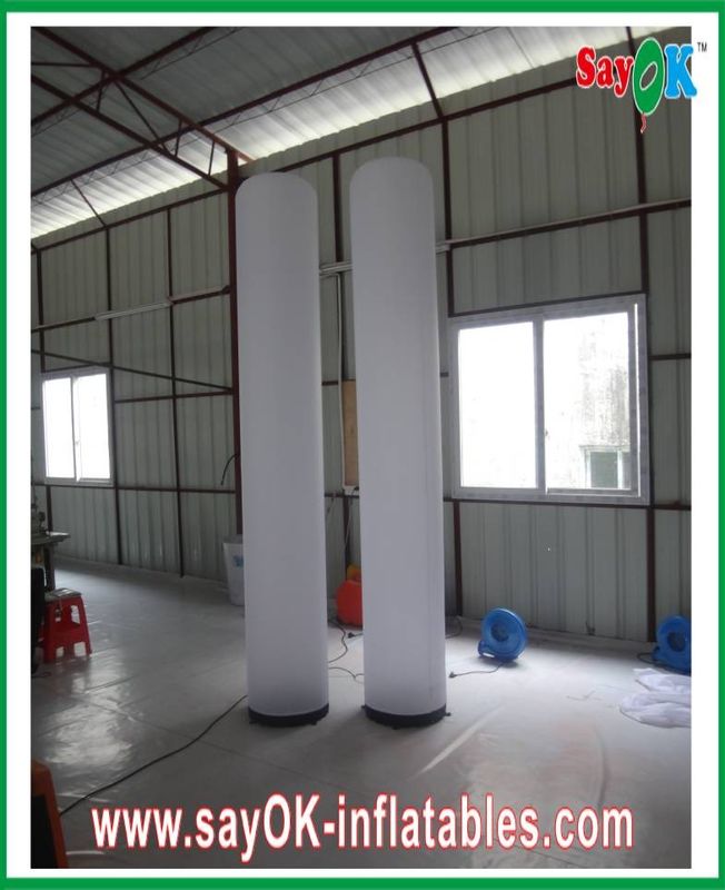 1.5m Dia Inflatable Lighting Decoration Led Pillar 190T Oxford Cloth For Event