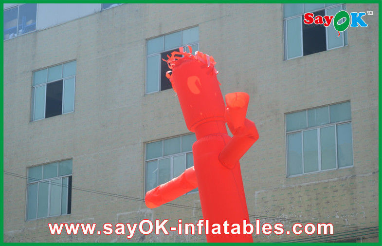 Inflatable Wiggle Man Low Noise Waving Inflatable Air Dancer With 2 Hands Wind Friendly