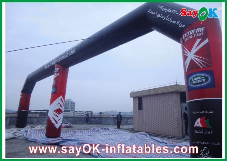 Wedding Arch Decorations PVC Entrance Inflatable Arch , Inflatable Finishing Line Arch Logo Printing