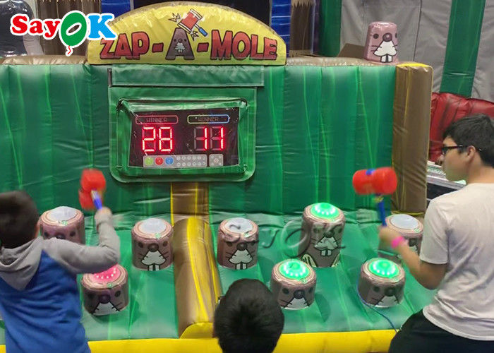 Inflatable Outdoor Games PVC Inflatable Inflatable Zap A Mole Game With IPS System