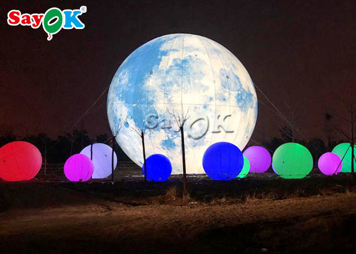 Airstar Lighting Balloon  Custom Lifelike LED Inflatable Balloon For Exhibition Flame Retardant