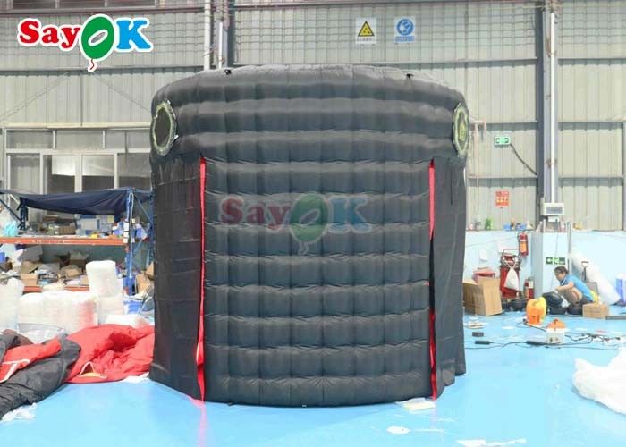 Oxford Cloth Inflatable Photo Booth Enclosure Backdrop Portable Inflatable 360 Circular Photo Booth