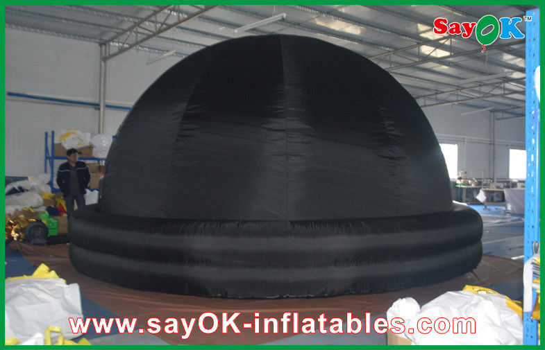 Education Mobile Planetarium Inflatable Black Air Dome Diameter 5m