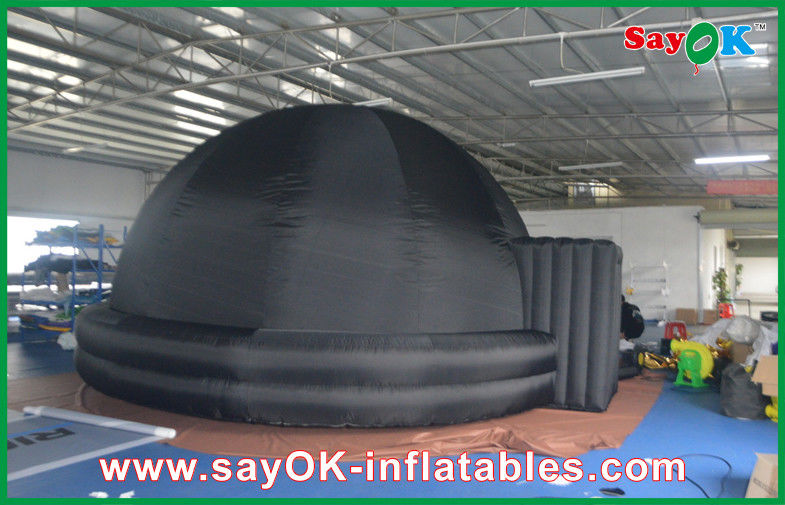 Education Mobile Planetarium Inflatable Black Air Dome Diameter 5m