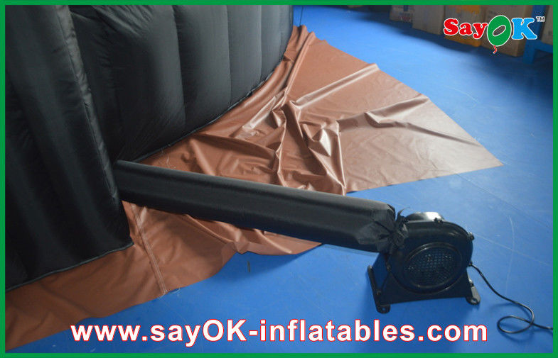 Education Mobile Planetarium Inflatable Black Air Dome Diameter 5m
