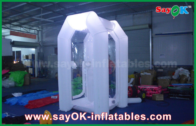 Your Own Logo 1.5mLX2mWX 2.5mH Inflatable Money Booth With Oxford Cloth For Event