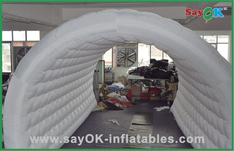 Inflatable Yard Tent White Inflatable Event Air Tent , Customized Inflatable Tunnel Outwell Air Tent