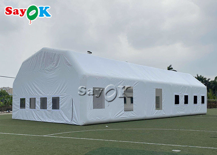 Inflatable Lawn Tent Waterproof White 20x10x5.5mH Inflatable Automotive Paint Booth