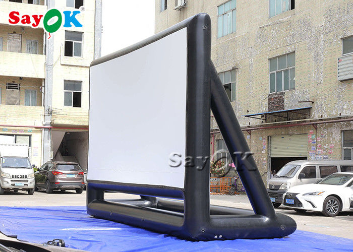 Waterproof PVC 6.4x4.6mH Commercial Inflatable Sealed Air Screen
