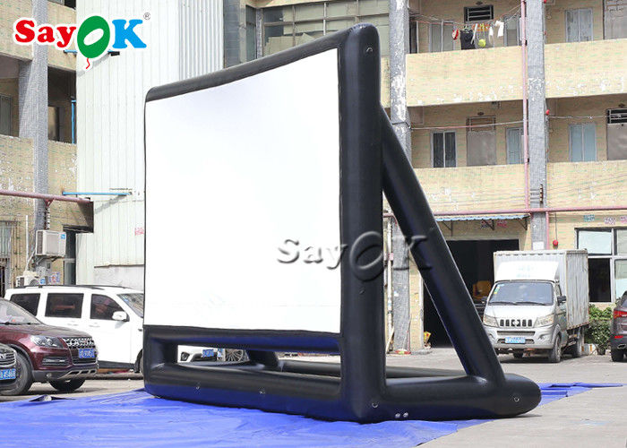 Waterproof PVC 6.4x4.6mH Commercial Inflatable Sealed Air Screen