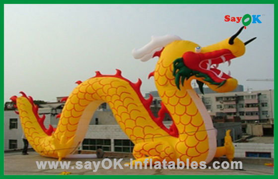 Custom Gelb Aufblasbare Chinesische Drache Aufblasbare Cartoon Charaktere für Aktivitäten