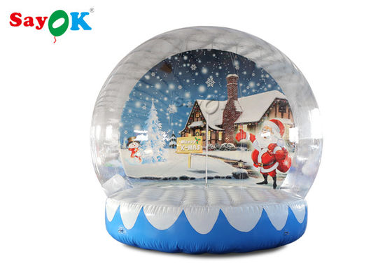 PVC-Riese 3m aufblasbare Weihnachtsschneeball mit Hintergrunddruck