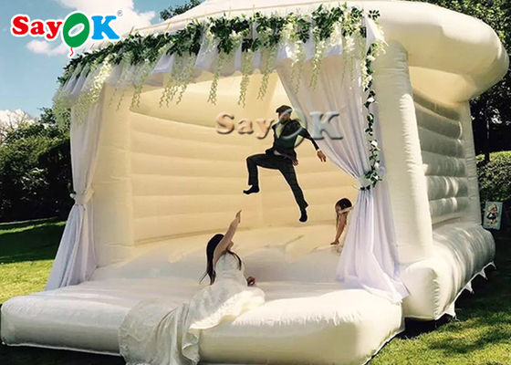 Commercial aufblasbare Sprung für Hochzeitsfeier / White Bouncy Castle