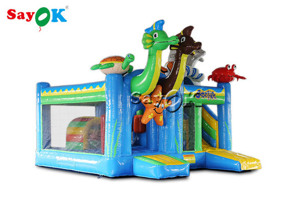 5.5x5x3.9mH Sea World Thema Kinder aufblasbare Sprungrutsche