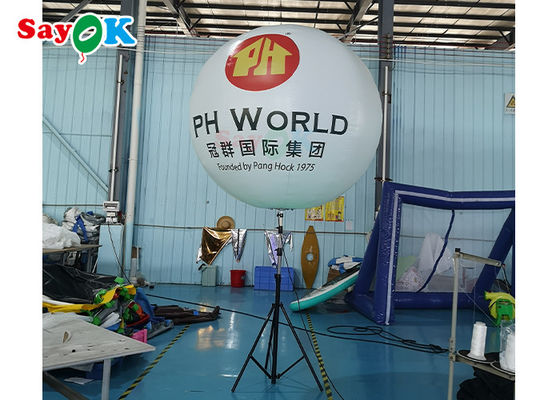 LED-Halterungs-Boden-aufblasbarer Ballon-interaktive Dekorations-Licht-Ereignis-leuchtende Ball-Werbung